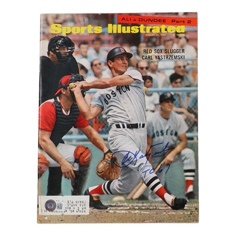 Carl Yastrzemski Signed 1967 Sports Illustrated Inscribed TC 67