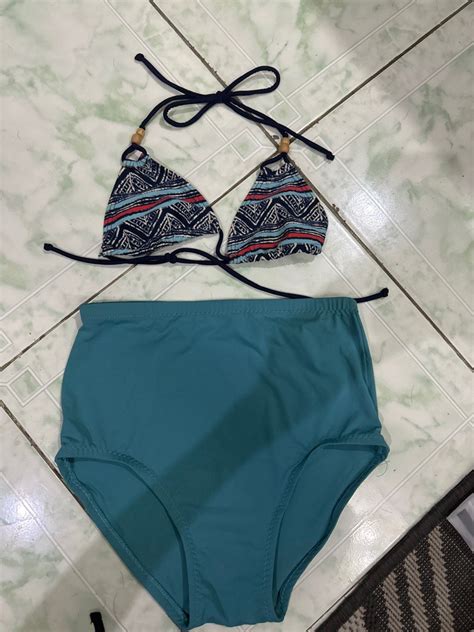 New Wave Highwaist Bikini Women S Fashion Swimwear Bikinis Swimsuits On Carousell