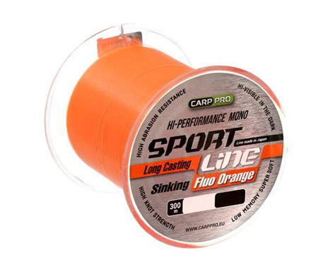 Купить Леска Carp Pro Sport Line Fluo Orange 300м 0.335мм, цена 263.20 ...