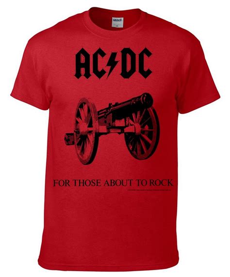 AC/DC 'For Those About To Rock Cannon' (Red) T-Shirt