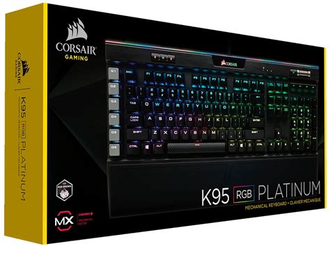 Corsair K95 Rgb Platinum Cherry Mx Brown 18 G Keys And Rgb Color