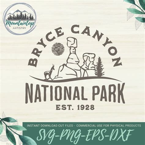 Bryce Canyon National Park Svg Utah T National Park Shirt Etsy