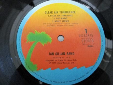 Backwood Records Deep Purple Ian Gillan Band Clear Air Turbulence