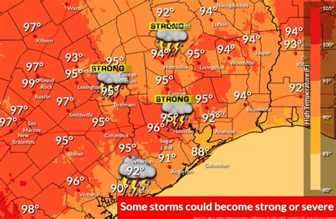 Houston weather: Severe storms are possible Saturday afternoon