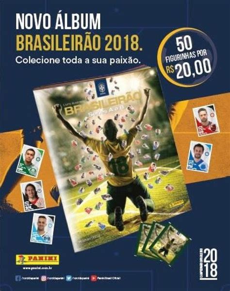 Kit De Figurinhas Campeonato Brasileiro 2018 Cartela 10 Envelopes