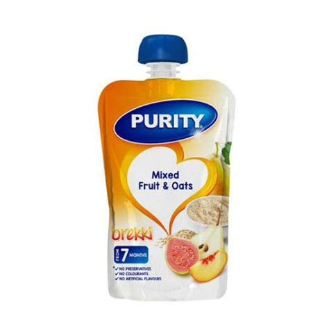 Purity Pureed Baby Food Mixed Fruit And Oats 12 X 110ml Shop Today