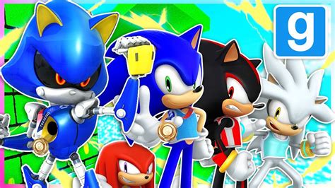 Sonic Gmod Is Back Metal Sonic Plays Deathrun Wshadow Sonic Silver