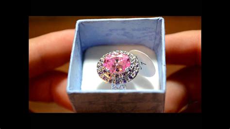 Кольцо с розовым топазом. - YouTube