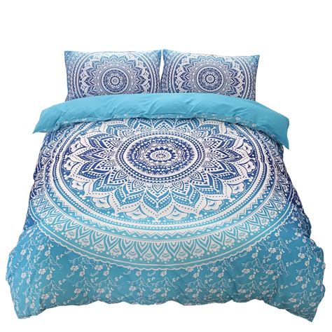 Romantic Mandala Bohemian Bedding Set Soft Bedclothes Twill Boho Pcs