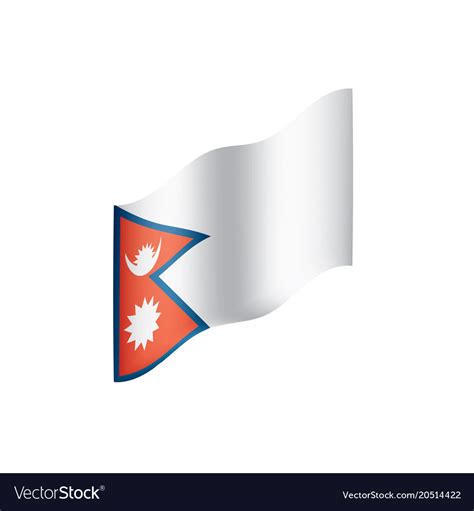 Nepal flag Royalty Free Vector Image - VectorStock