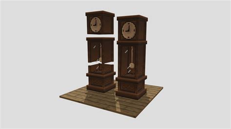 Grandfather Clock - Minecraft Model - 3D model by ChrisPy Biker ...