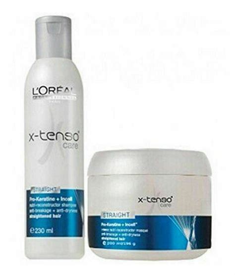 Original L Oreal Professional X Tenso Care Straight Shampoo 230 Ml And Mask 200 Ml Shampoo