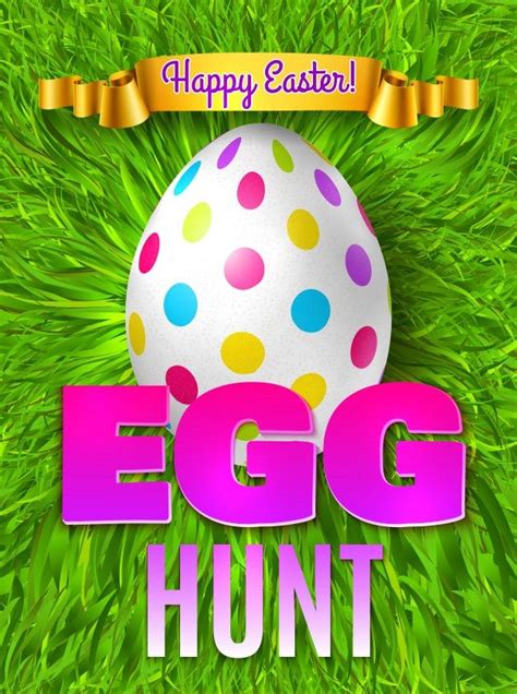 Easter Egg Hunt Festive Poster Background