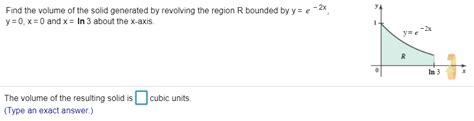 Solved Find The Volume Of The Solid Generated By Revolving Chegg