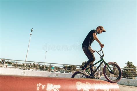 BMX Rider Doing Tricks in the Streets Stock Photo - Image of sport, ramp: 128570482