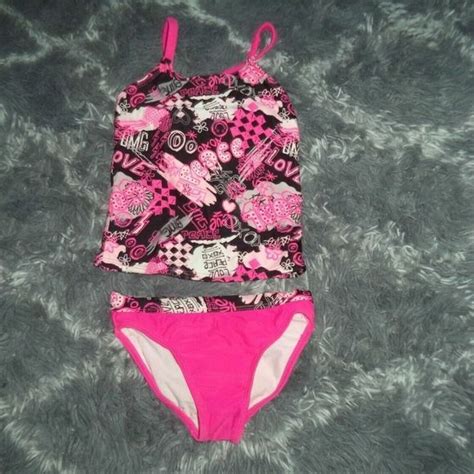 Op Swim Op Pcswimsuithalter Topbottom Bikini Pink Xoxo Love Printgirls Size Xs Poshmark