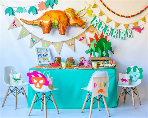 Easy Diy Dinosaur Party Decorations Shelly Lighting