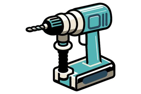 Premium Vector Drilling Machine Vector Illustration