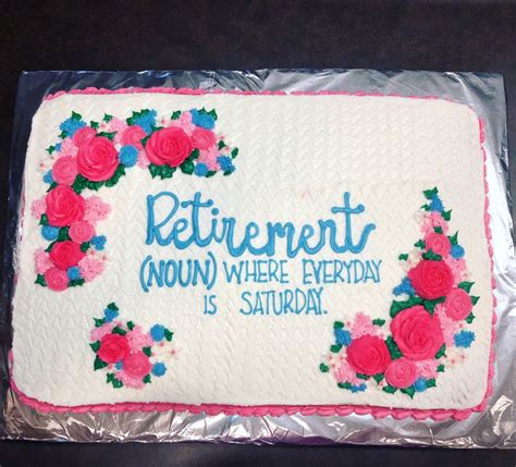 Retirement Sheet Cake | Retirement cakes, Retirement cake decorations ...