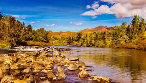 Early Autumn Payette River A View Of Squaw Butte From The … Flickr