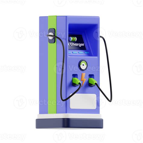 3d Charging Station For Electric Car Power Supply For Electric Car Charging 26428318 Png