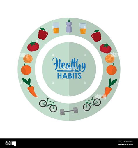 Healthy Habits Lifestyle Stock Vector Image And Art Alamy