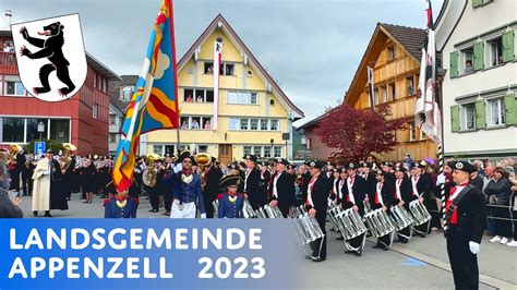 Landesgemeinde Appenzell Aufzug Hauptgasse Ring