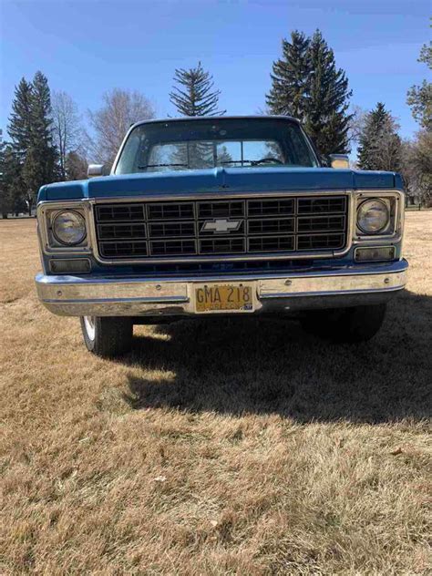 1978 Chevrolet C20k20 Pickup Blue Rwd Automatic Scottsdale Camper