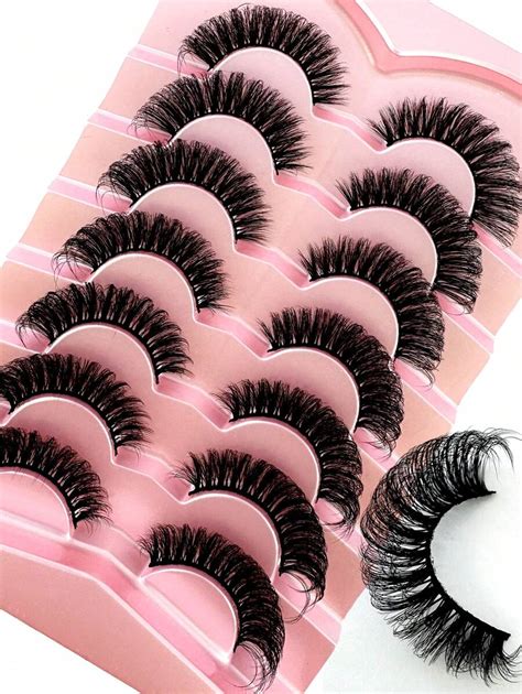 Pairs Natural Thick Fluffy D Volume False Eyelashes Dramatic Messy