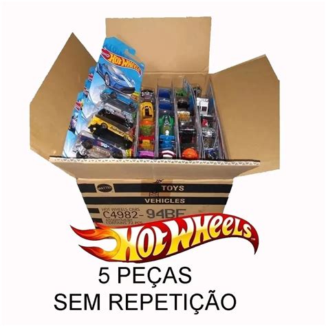 Kit Hot Wheels C Unidades De Carrinhos De Colecionadores Sem Duplicidade Shopee Brasil