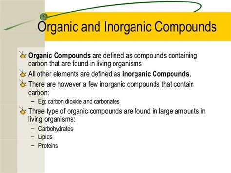 Definition Inorganic Compounds