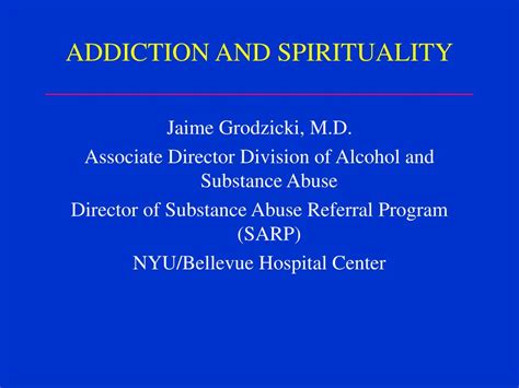 Ppt Addiction And Spirituality