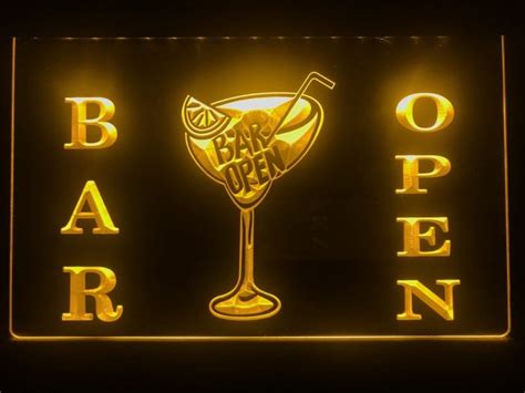 Bar Open Sign Light Signs Cave