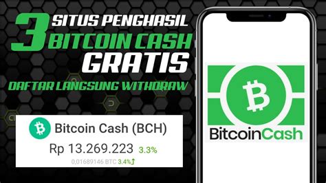 Bitcoin Cash Gratis Free Bch Tanpa Deposit Tanpa Referal Daftar