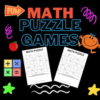 Math Puzzle Games by EnglishLearningLab | TPT