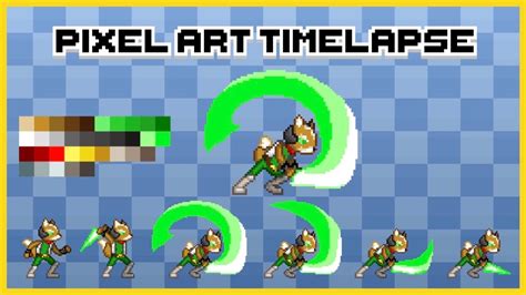 Fox Sword Slash Pixel Art Time Lapse Youtube