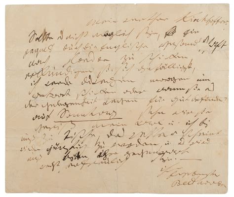 Ludwig Van Beethoven Autograph Letter Signed RR Auction