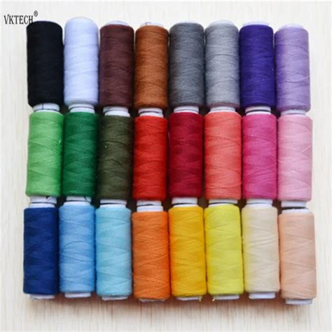 Fil Coudre En Polyester Couleurs Yards Fournitures De Couture