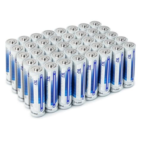WHITECRANE Alkaline High Energy AA Batteries 48-Pack, Double A Long