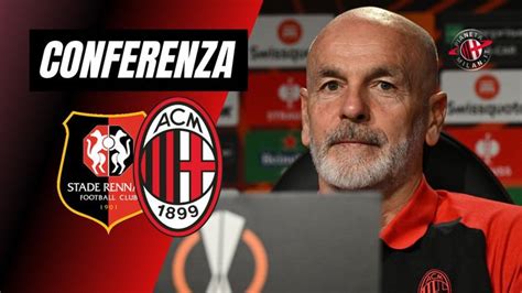 Conferenza Rennes Milan Le Parole Di Pioli Alla Vigilia Live News