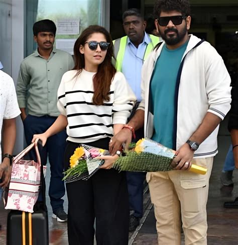 Nayanthara, Vignesh Shivan at Kumbakonam temple | cinejosh.com