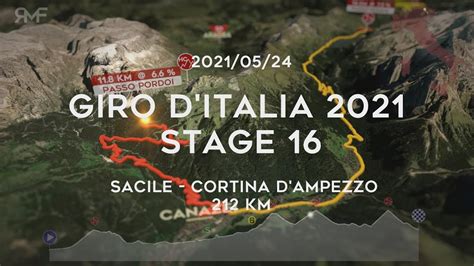 Giro D Italia 2021 Stage 16 21 Sacile Cortina D Ampezzo Route