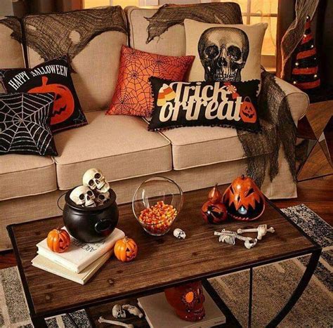 Stunning Halloween Living Room Decor Ideas Looks Scary 24 - MAGZHOUSE