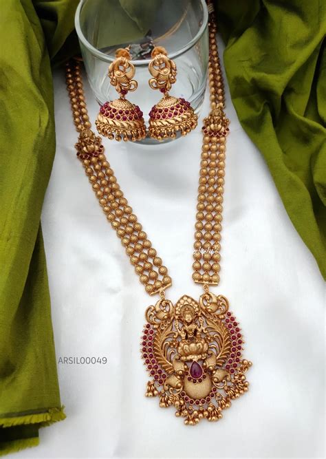 Bridal Lakshmi Pendant Haram Arshis Buy Traditional And Fashion