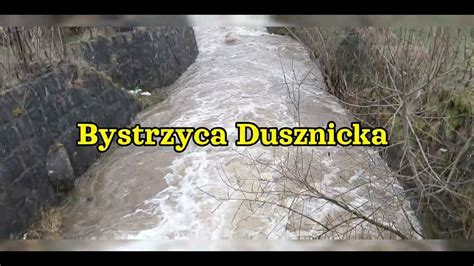 Bystrzyca Dusznicka Rzeka Wezbrana 25 Grudnia 2023 YouTube