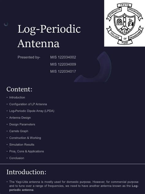 Log Periodic Antenna | PDF | Antenna (Radio) | Electrodynamics