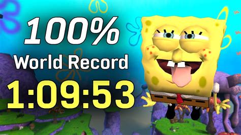 100 World Record 1 09 53 SpongeBob SquarePants Battle For Bikini