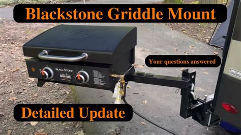 Diy Blackstone Griddle Rv Adjustable Bumper Mount Update Youtube