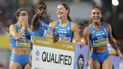 Atletica De Masi Trascina La X Femminile Ai Giochi Olimpici Di Parigi