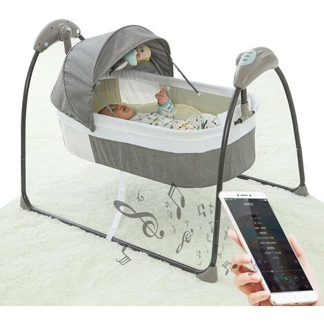 Berceau électrique pour bébé berceau automatique avec matelas